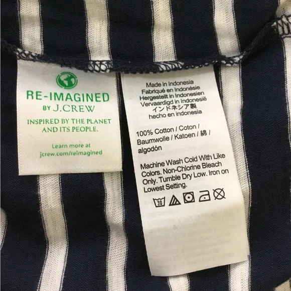 J. Crew Navy and White Striped Tank Top - Picture 7 of 7